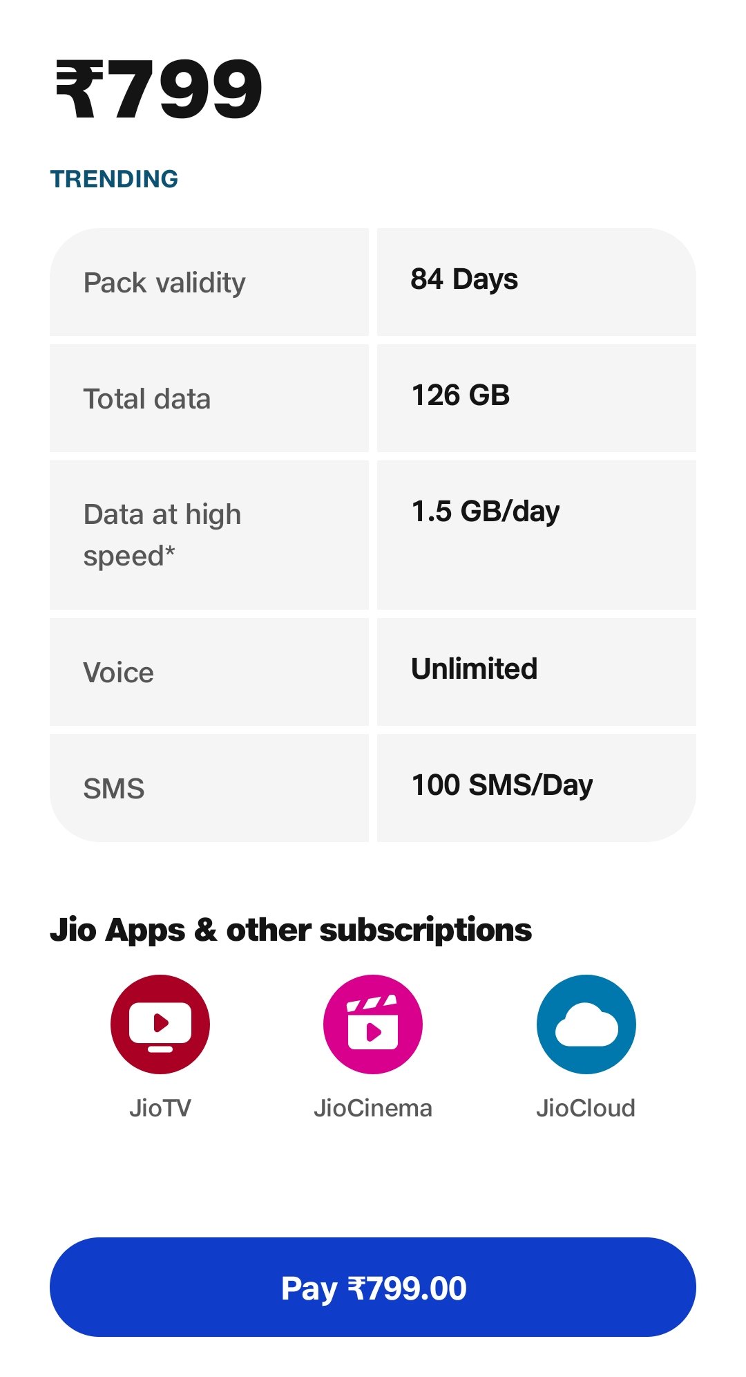 Jio best Recharge plan