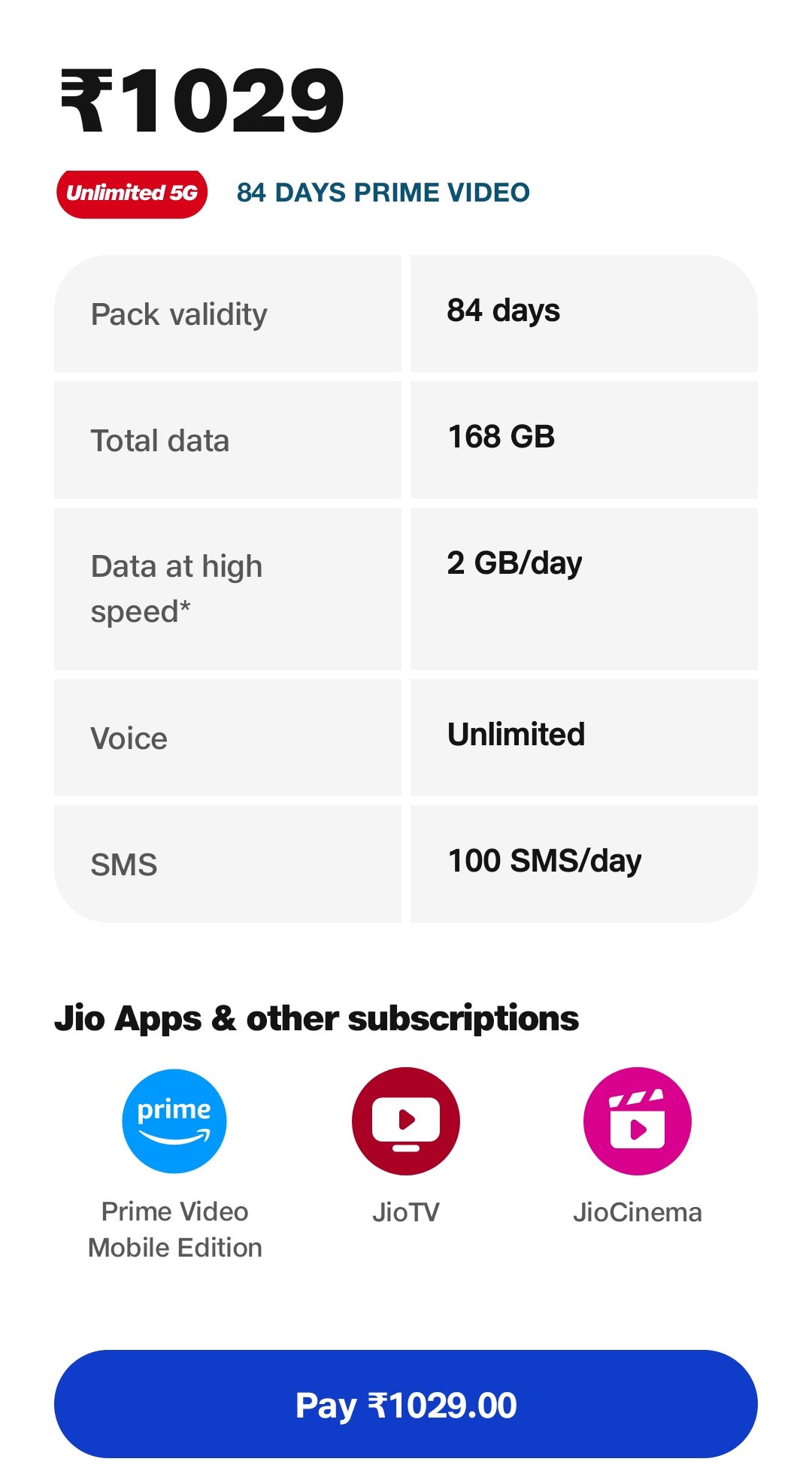 jio recharge plans