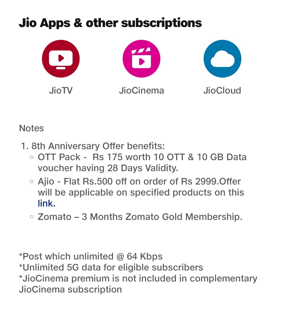 jio recharge plans